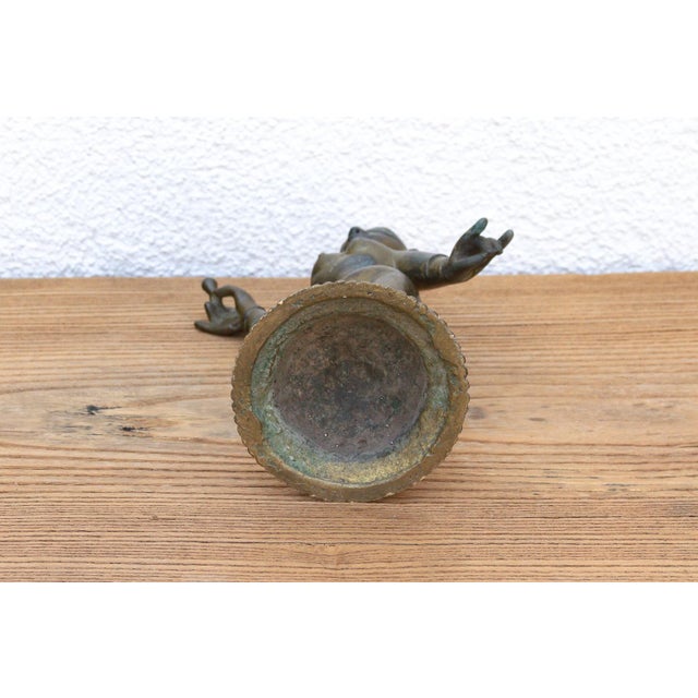 Exceptional Antique Bronze Indian Goddess Figure For Sale - Image 11 of 12