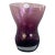 Badash/Krosno Poland Handmade Amethyst Crystal Corset Vase For Sale