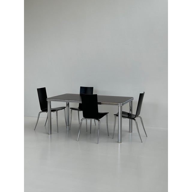 1970s Scandinavian Chromed Metal Table, 1970s For Sale - Image 5 of 14