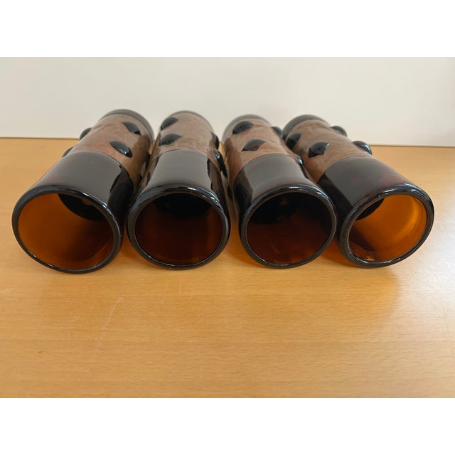 Mid Century Felipe Derflingher Brutalist Tumblers - Set of 4 For Sale In San Francisco - Image 6 of 7
