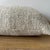 Mid-Century Modern Custom Linen and Wool Lumbar Pillow in Flax With Down Feather Insert For Sale - Image 3 of 6