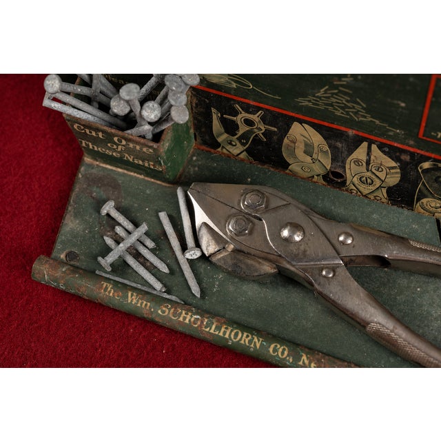 Bottle Green Antique Bernard Pliers Countertop Point-of-Sale Display For Sale - Image 8 of 10