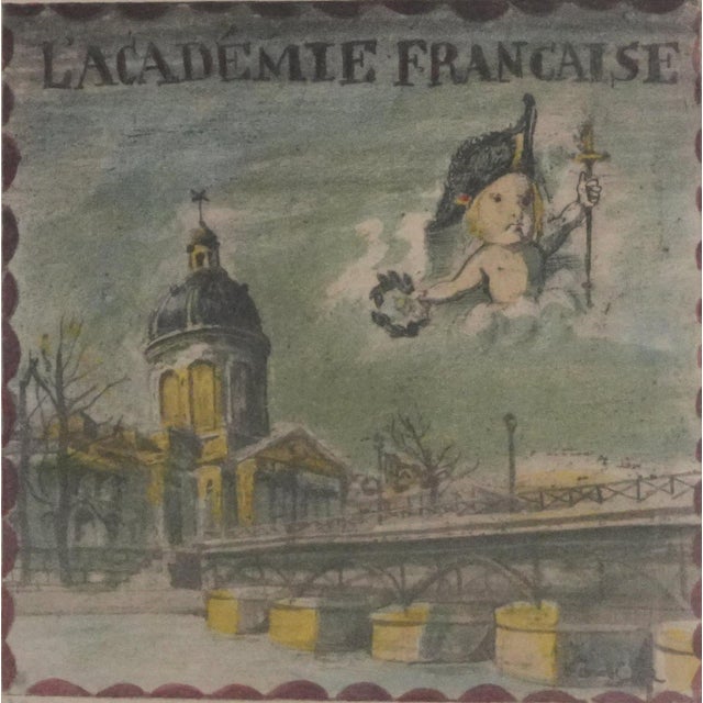 Tsuguharu (Léonard) Foujita The French Academy Original lithograph Signed in pencil On wove paper, 32 x 26 cm (sight size)...