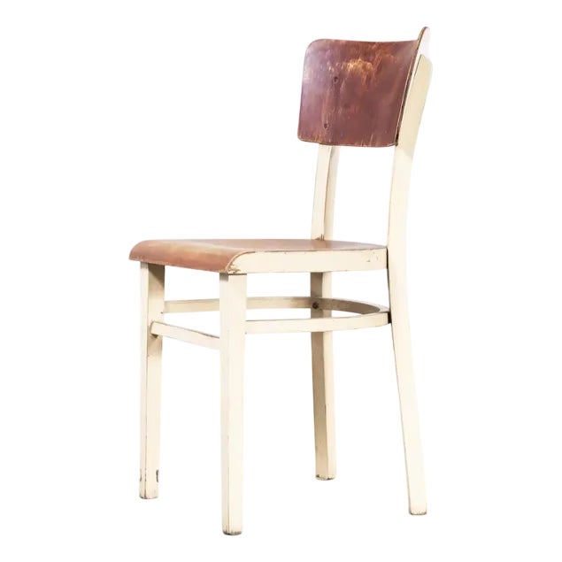 Vintage Bentwood Painted Dining Chair from Thon, 1950s For Sale