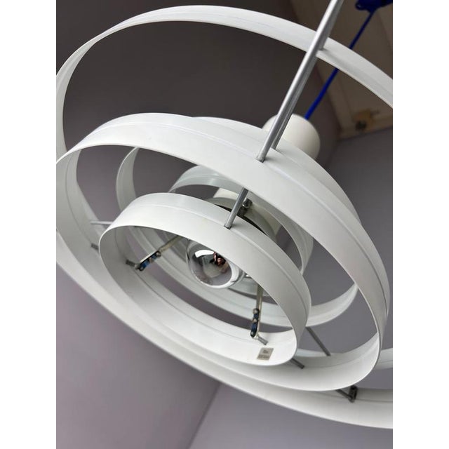 White Fibonacci Pendant Lamp by Sophus Frandsen for Fog & Mørup For Sale - Image 5 of 11