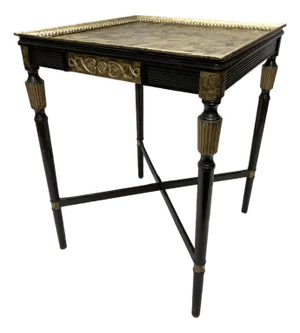 Antique Neoclassical Square Side Table