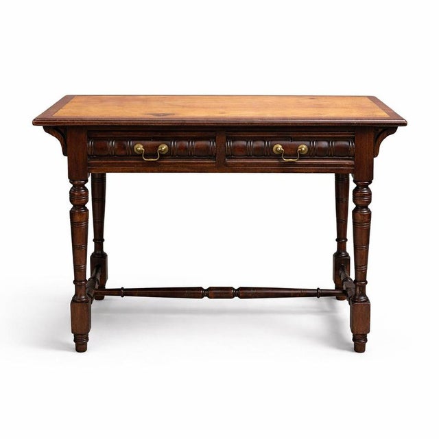 Mahogany, Pine and Oak Console Table with Drawers For Sale - Image 10 of 10