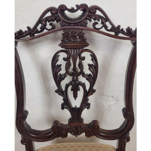 Wood Victorian Carved Nursing Chairs, 1890, Set of 2 For Sale - Image 7 of 18