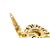 Gold Mid 20th Century Chimento 18k Two Tone Gold Puffy Heart Pendant Charm Italy Designer For Sale - Image 8 of 9