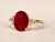 Contemporary The Allyns Alley: Ladies 18K Yellow Gold Ring set with 3.44 CT Oval Ruby and Diamonds For Sale - Image 3 of 13