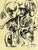 Abstract Expressionism Rod MacKillop Signed Abstract Figurative Ink Drawings, Set of 3, 1965 For Sale - Image 3 of 12