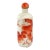 Antique Chinese Porcelain Snuff Bottle With Foo Dog and Agate Lid For Sale