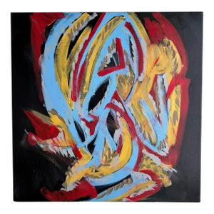 Abstract Original Painting by Erik Sulander, Signed.