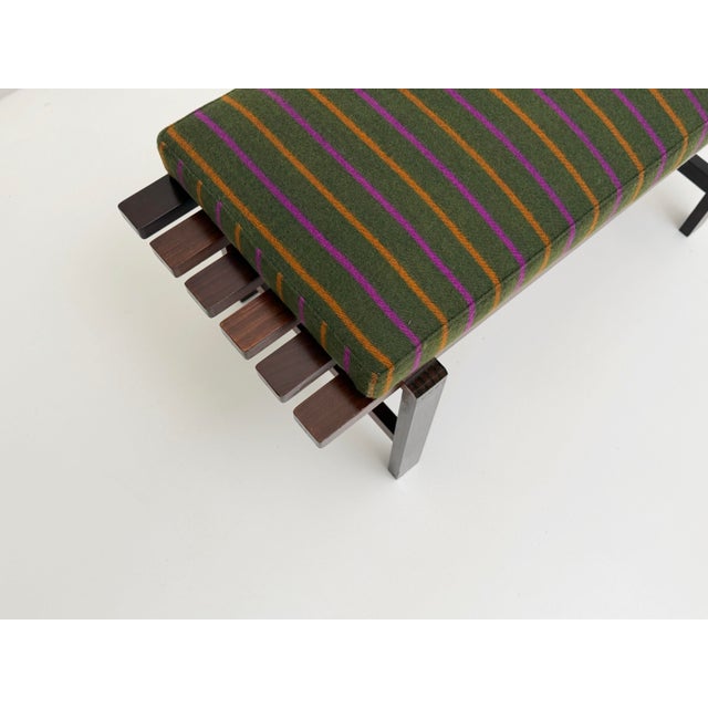 Mid-Century Modern Vintage Upholstered Bench, 1960s For Sale - Image 3 of 4