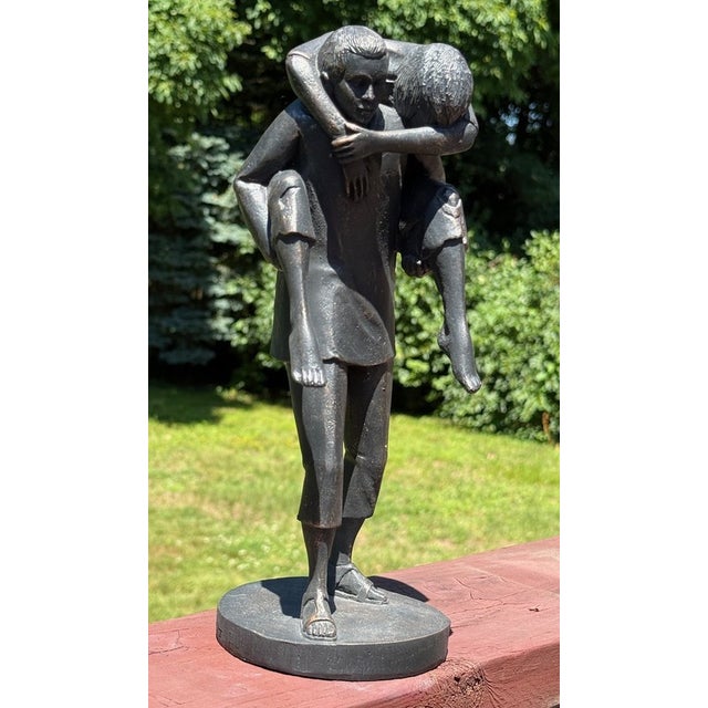 Figurative Early 20th Century Aimé Jules Dolou (French 1838-1902) Attr. Sculpture Statue "L Enfant Du Travail", Paris Fooundry Stamp For Sale - Image 3 of 17