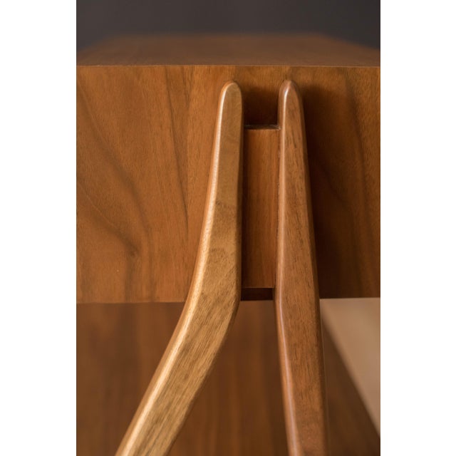 Pair of Vintage Kipp Stewart Walnut Floating Nightstands by Drexel Declaration For Sale - Image 15 of 18
