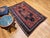 Red Antique Fachralo Kazak Prayer Rug, Handwoven Wool, Persimmon & Green, 4' x 6' For Sale - Image 8 of 18