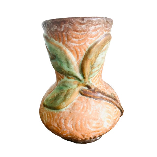 This beautiful vintage vase made by Weller Pottery is signed on the bottom. It is from the Malvern line, circa late 1920’s...