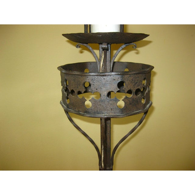 Pair of Vintage Spanish Style Zoro Iron Floor Lamps by Paul Ferrante For Sale - Image 9 of 17