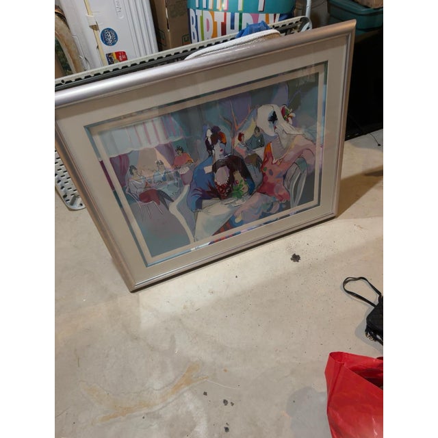 Contemporary Late 20th Century Isaac Maimon Signed Limited Edition Artist Proof Ap 38/50 Framed Serigraph For Sale - Image 3 of 5
