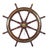 Wood 19th Century Teak & Brass 8-Spoke Ships Wheel For Sale - Image 7 of 8