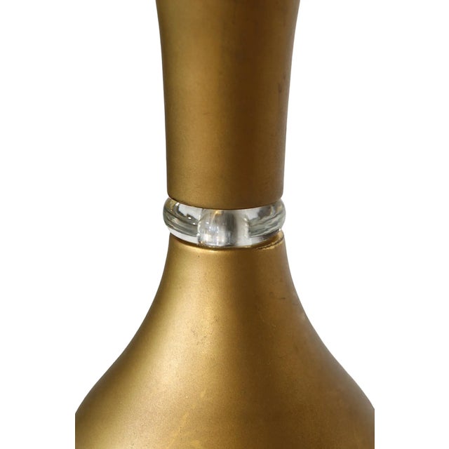 Mid-Century Modern Pr. Mid Century Hollywood Regency Bottle Form Table Lamps For Sale - Image 3 of 12
