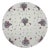 Pistils Small Bouquet Vegan Leather Round Pebble Placemat, Set of 8 For Sale
