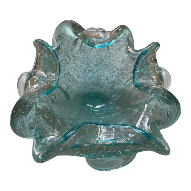 1960s Vintage Italian Murano Art Glass Bowl or Catchall For Sale