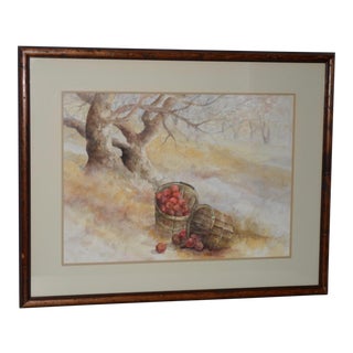 Maxine Remont Macway (American, 20th C.) "Forgotten Baskets" Original Watercolor For Sale