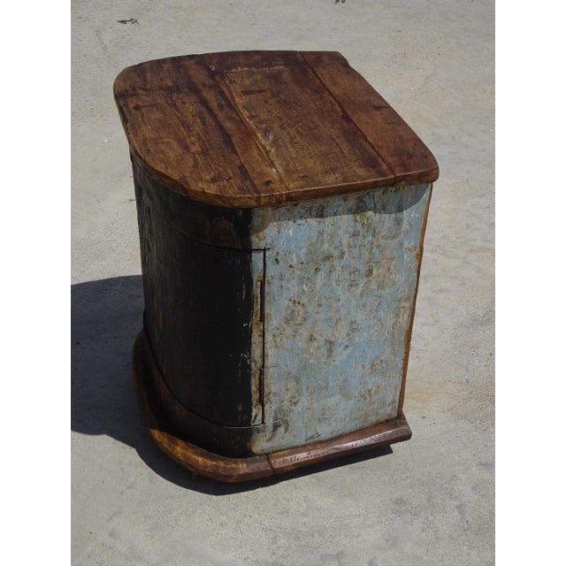 Small Cabinet in Canoe Wood and Teak, 2000s For Sale - Image 13 of 18