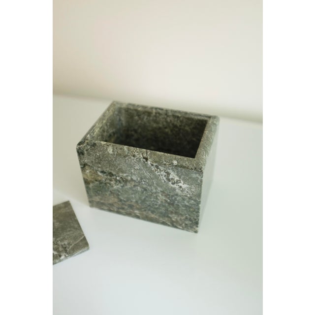 Stone 1940s Large Swedish Kolmårds Marble Box For Sale - Image 7 of 8