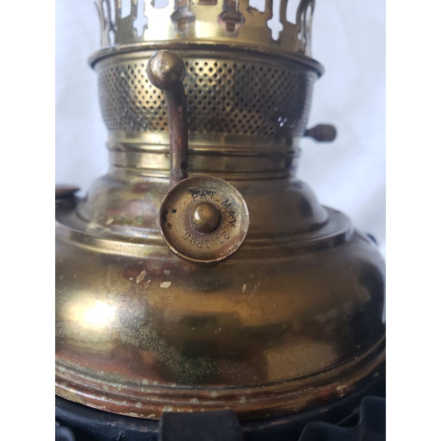 Gothic Wrought Iron Table Lamp With Antique Oil Lamp Insert Chairish