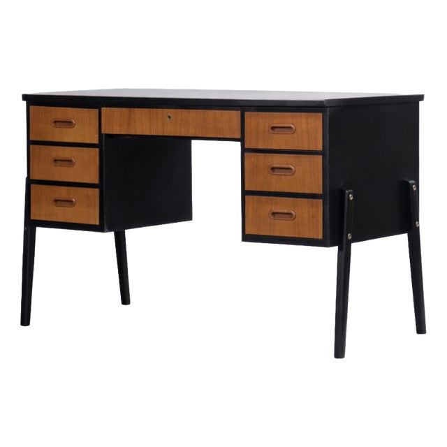 Vintage Swedish Teak Desk, 1960s For Sale