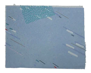 1987 "Forces" Abstract Mixed-Media Collage by Jody Williams