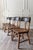 Mid-Century Dixie Furniture Pub Chairs and Matching Faux Bamboo Hexagonal Game Table Set For Sale - Image 4 of 18