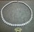Floret Pave Set 30 Ct Diamond , VS1, E Color, Cluster Necklace In Platinum, 15" Long Choker Necklace The quality of the...