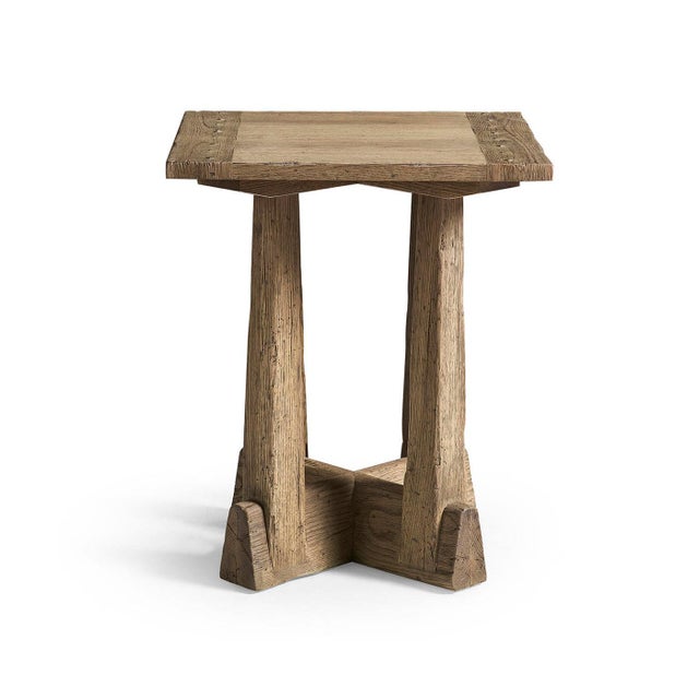 Rustic Modern Square Side Table For Sale In Greensboro - Image 6 of 10
