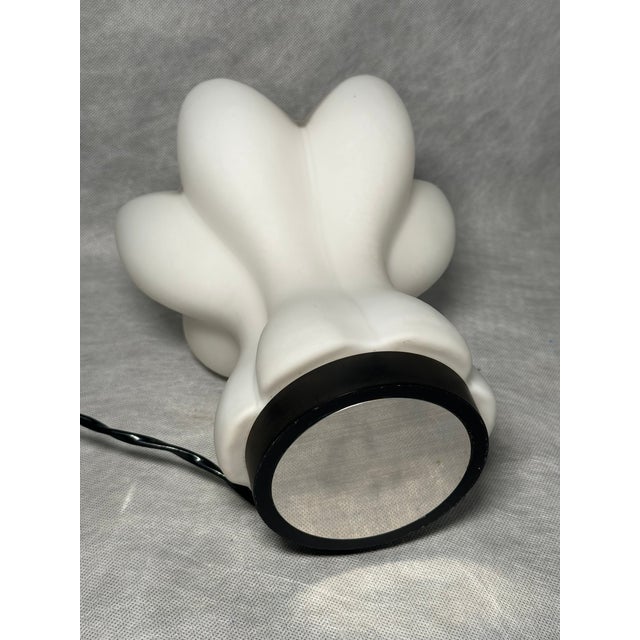 Glass Flower-Shaped Table Lamp from Glashütte Limburg, Germany, 1970s For Sale - Image 7 of 12