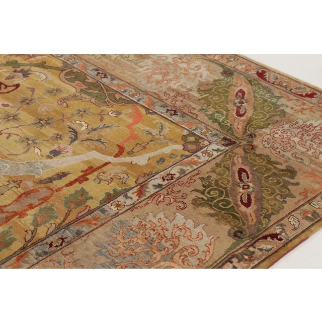 Rug & Kilim's Oversized Persian Garden Design Rug With Colorful Floral Vinery For Sale In New York - Image 6 of 10