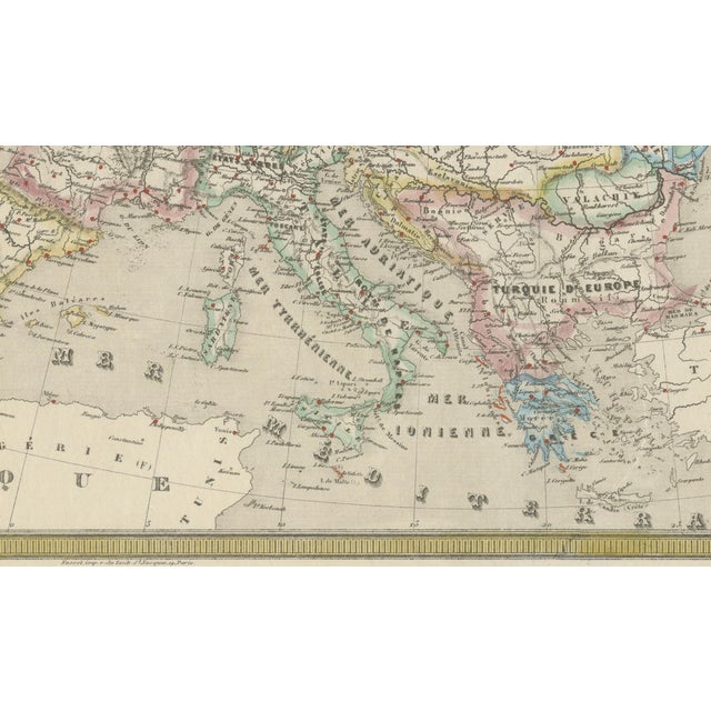 French Map of Europe with Russia, Scandinavia and Balkans from Cortambert, 1864 For Sale - Image 9 of 10