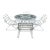 Vintage 1980's Mallin Outdoor Dining Set For Sale