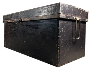 Large Wooden Transport Chest Trunk, Osaka, 1920s