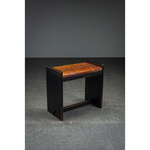 Hague School Stool, 1930s For Sale - Image 13 of 13