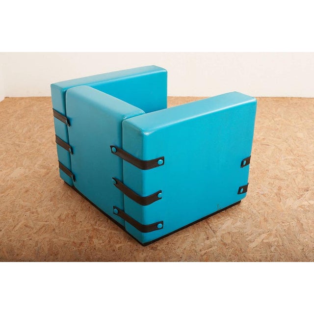 Armchair in Foam Vinyl, Wood, & Plastic Ligaments from Gufram, 1970s For Sale - Image 4 of 14