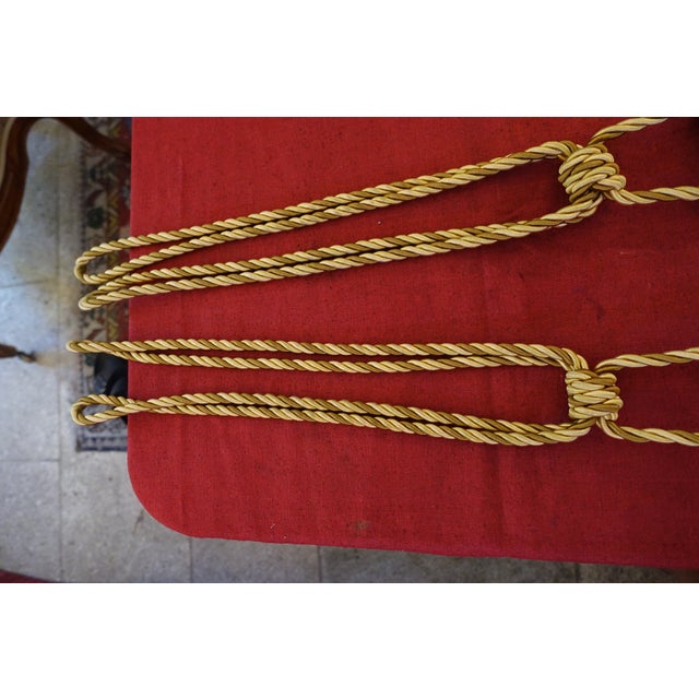 Curtain Tiebacks with Decorative Trim, 1990s, Set of 2, in Flawless conditions. Designed 1990 to 1999