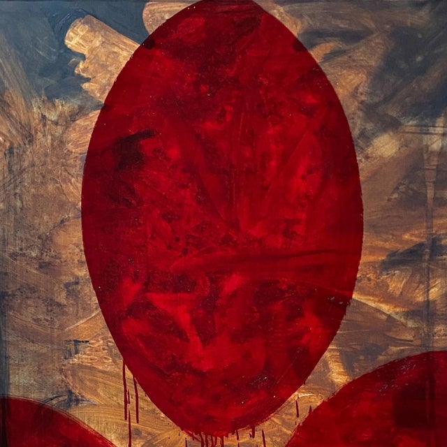 Contemporary Abstract Soil and Oil on Canvas "Love" by Paul Landauer For Sale - Image 6 of 9