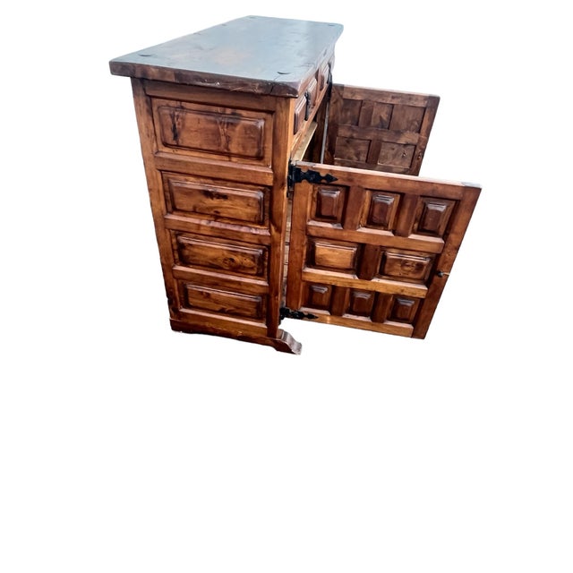 20th Century Baroque Style Carved Buffet With Two Drawers For Sale - Image 9 of 12