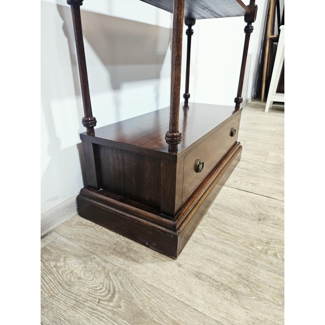 20th Century Classic Mahogany Shelf, England For Sale - Image 13 of 18
