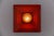 Orange Space Age Lamp in Pyramid Shape in Metal and Glass, 1960s For Sale - Image 8 of 11