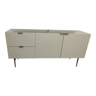West Elm Audrey Mid-Century Tv Console Dining Buffet For Sale
